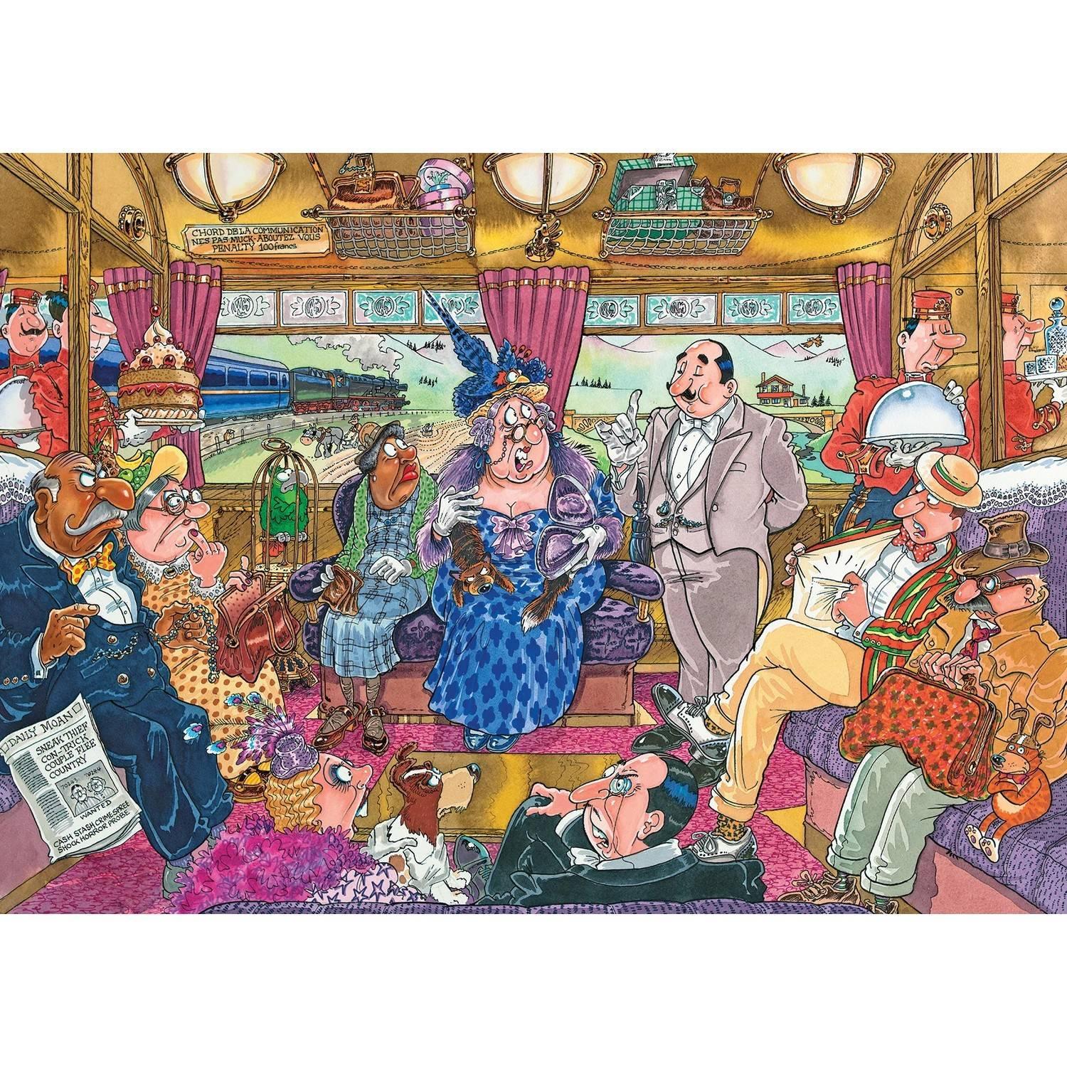 Puzzle 1000 pièces : Wasgij Mystery 9 - Le super cambriolage du train ! Puzzle 1000 pièces : Wasgij Mystery 9 - Le super cambriolage du train !