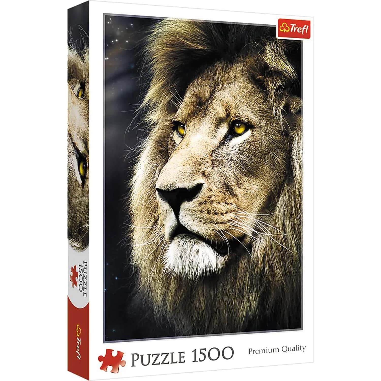 Puzzle 1500 pièces : Portrait de Lions - Trefl - Rue des Puzzles