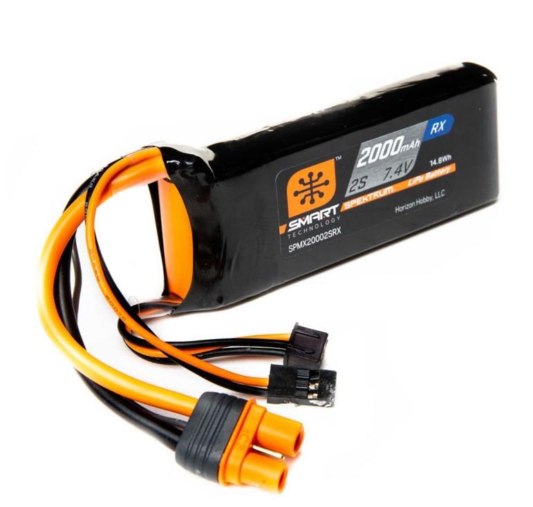 Spektrum Batterie Lipo Smart Reception 2000mAh 2S 7.4V IC3