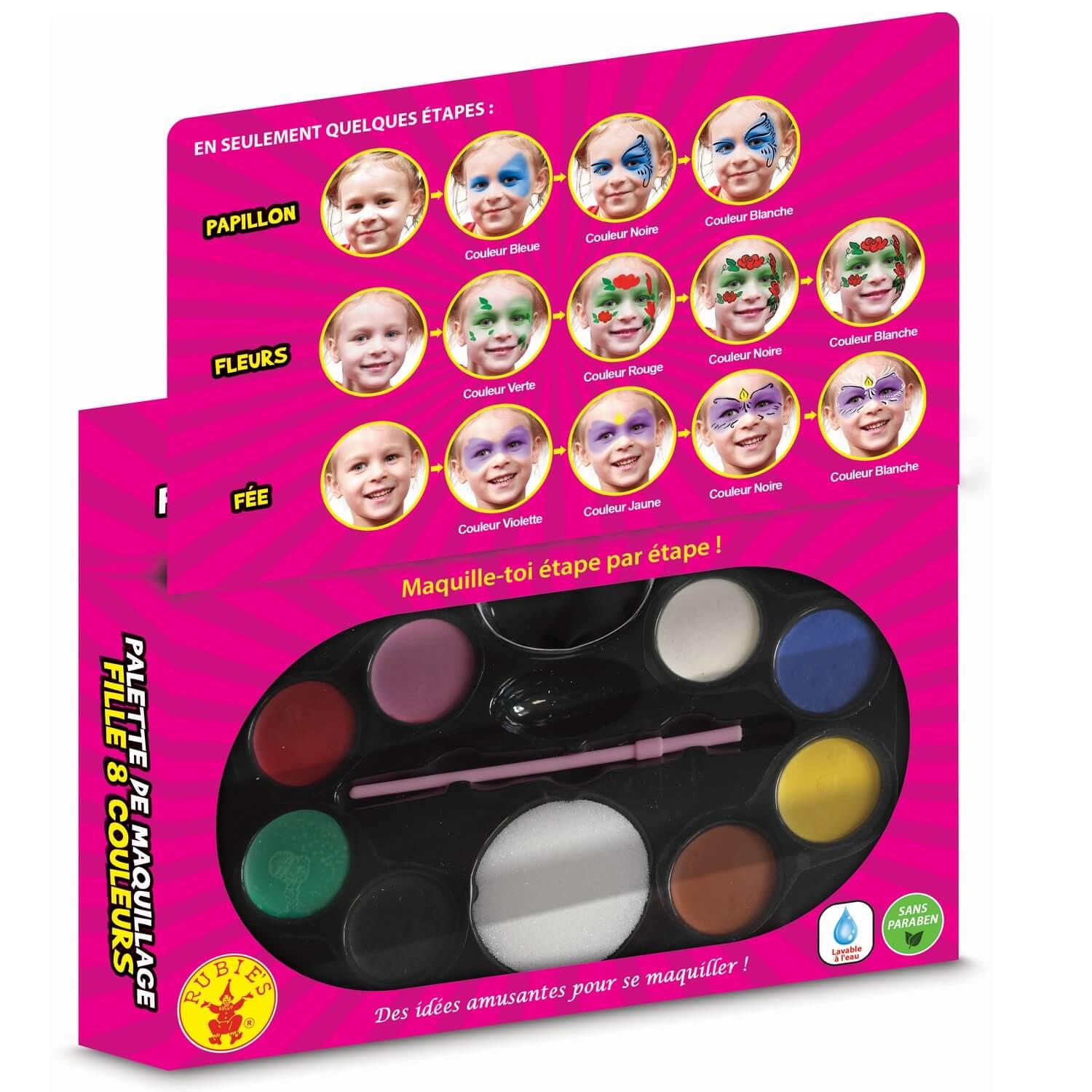 Palette maquillage Fille 8 couleurs - Jeux et jouets RueDeLaFete - Avenue  des Jeux