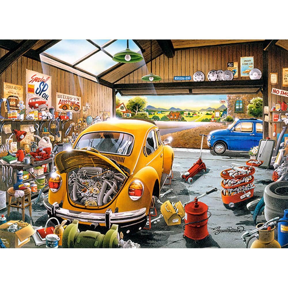Puzzle 1000 pièces : Garage Vintage - Castorland - Rue des Puzzles