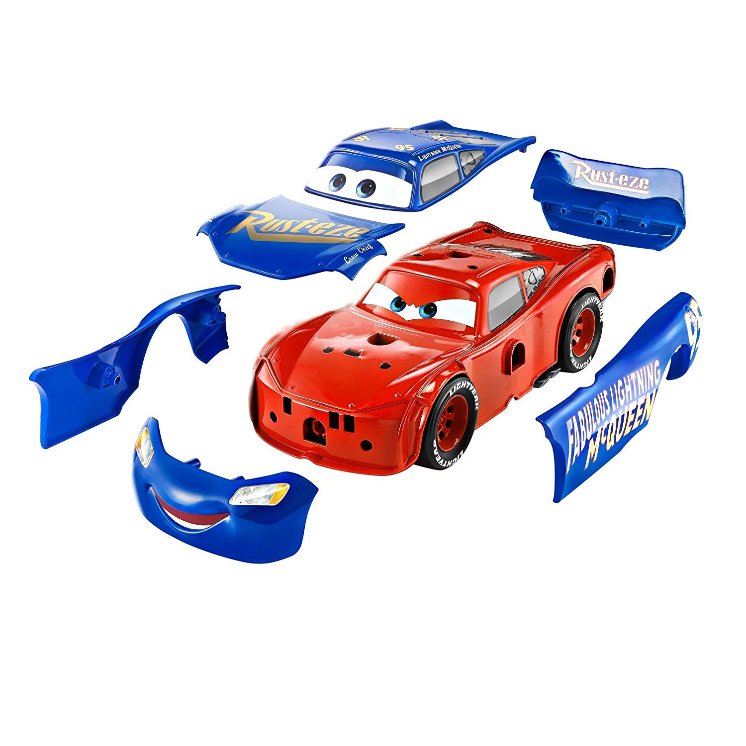 Voiture 3 en 1 Cars 3 Flash McQueen - Jeux et jouets Mattel