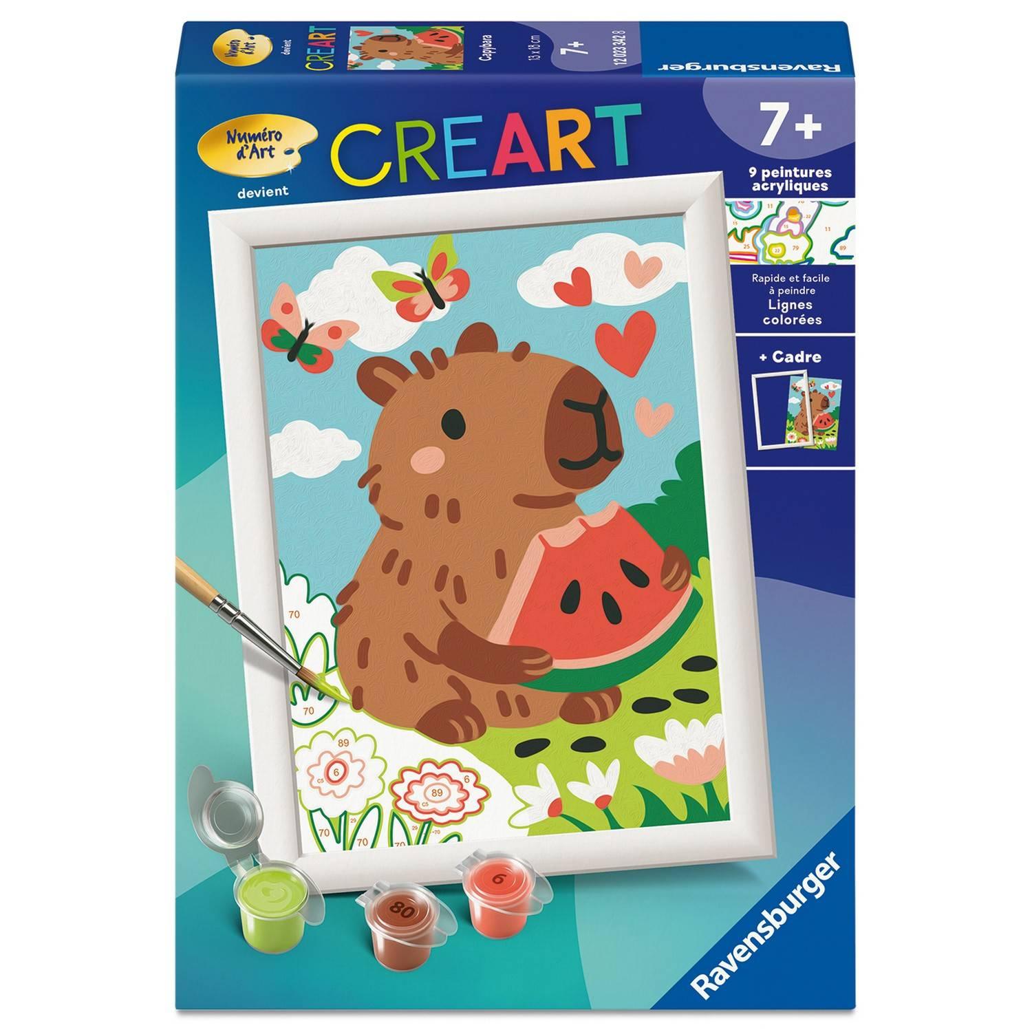 Creart Kids peinture au numéros : Capybara Ravensburger Jeux France