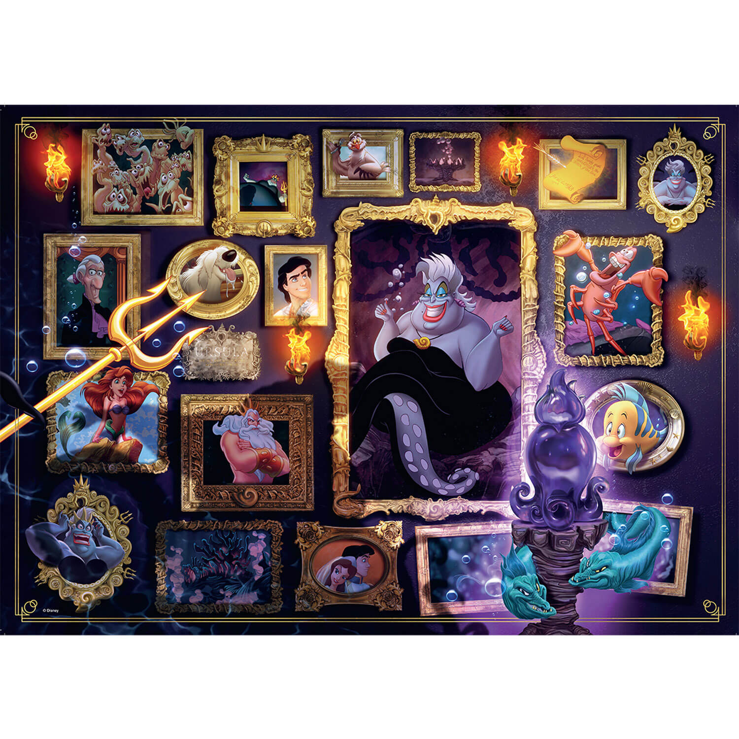 Puzzle 1000 pièces : Ursula (Collection Disney Villainous