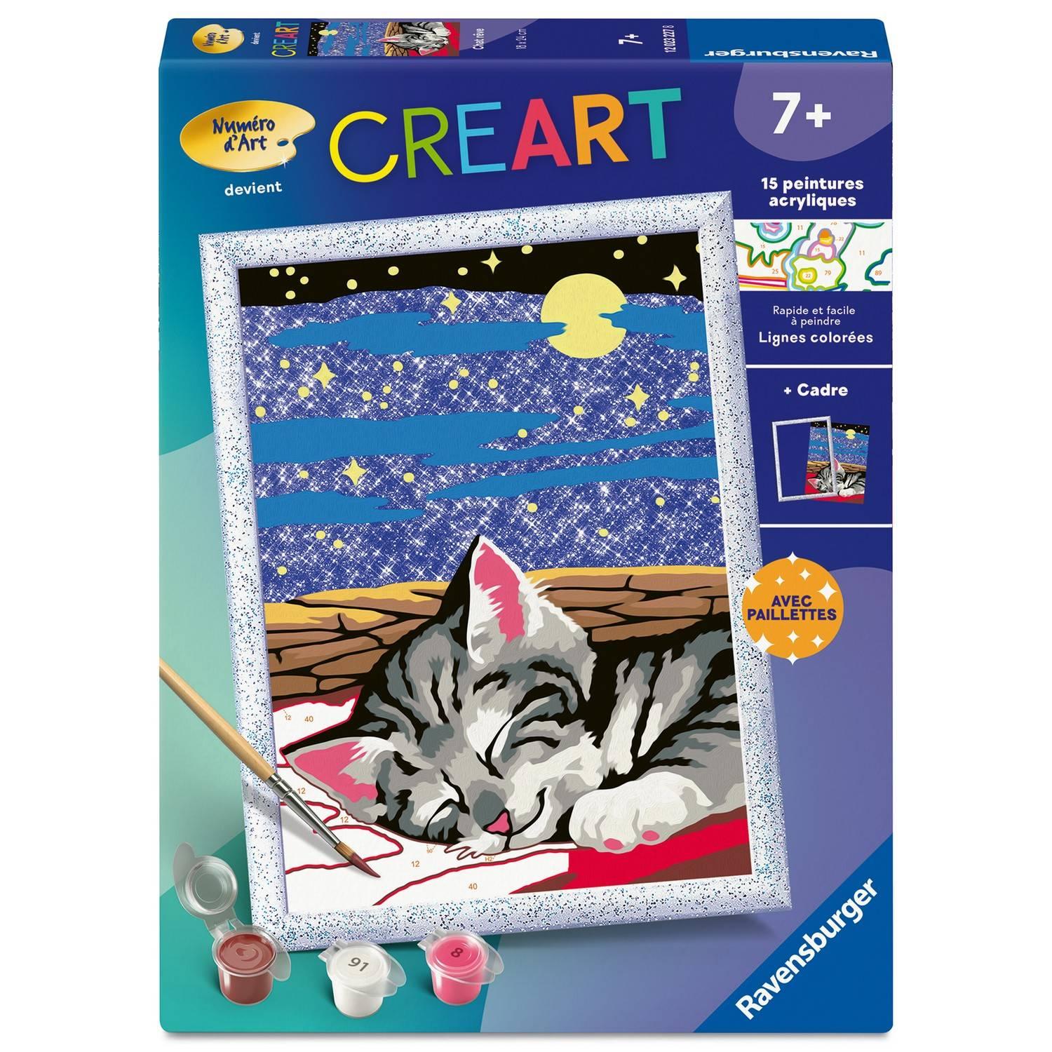 Kit De Peinture Par Numéros Ravensburger 12023227 – Chat Rêve - vue 2