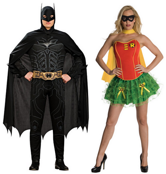 Déguisement de couple Batman et Robin™ : Deguise-toi, achat de Déguisements  couples