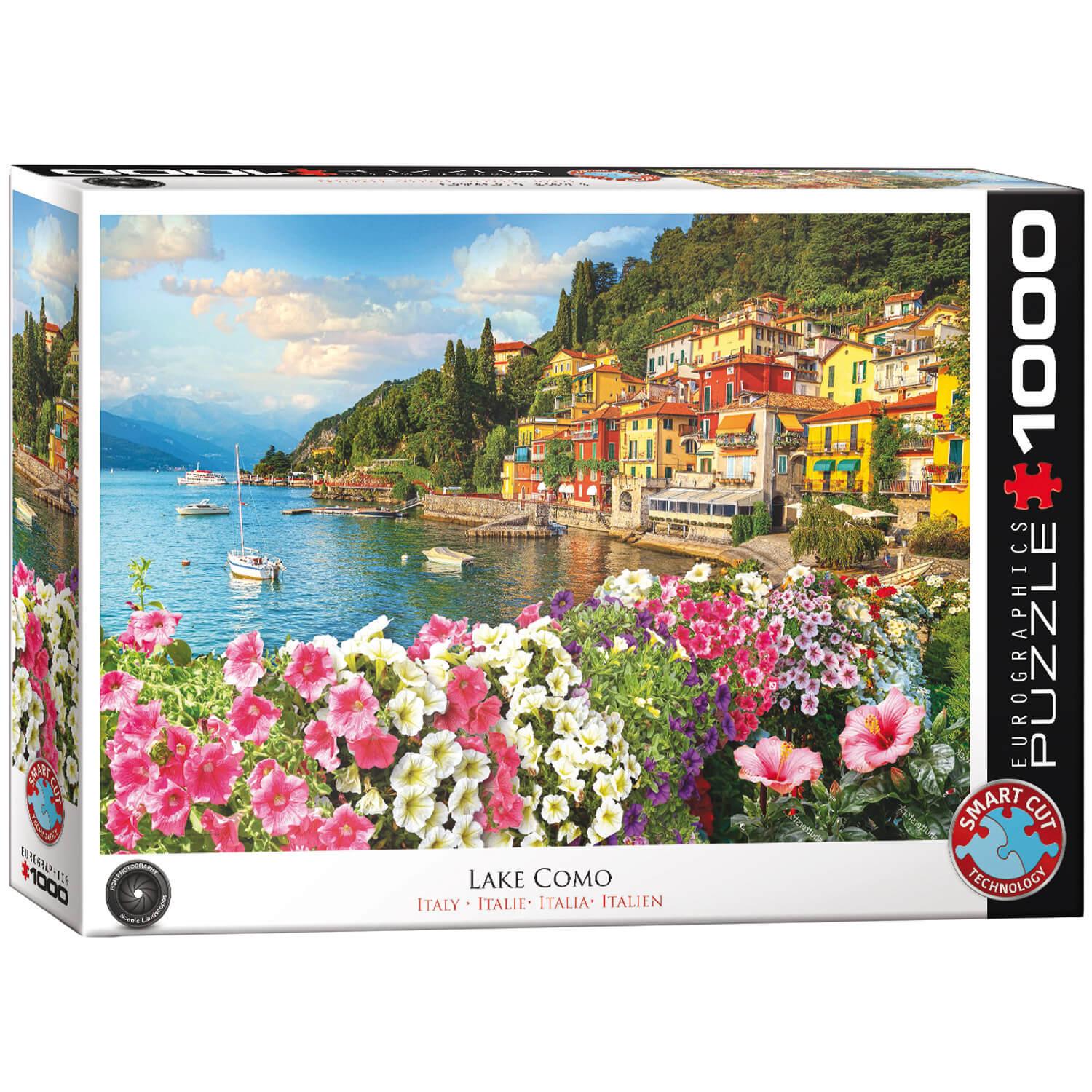 Puzzle 1000 pièces : Lac de Côme, Italie - Eurographics - Rue des