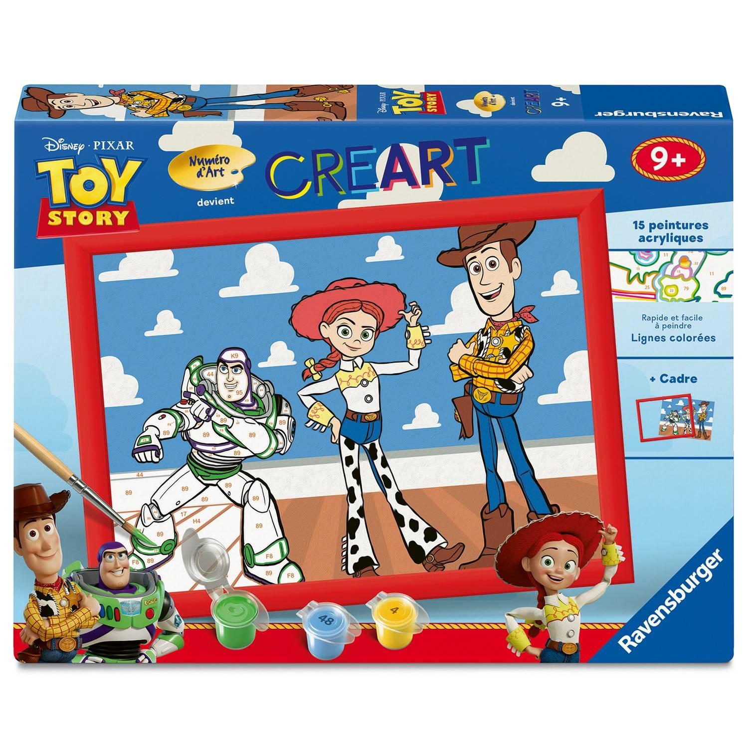 Ravensburger – CreArt Kids 18x24cm – Numéro dArt – Toy Story – Kit de peinture par numéros – Dès – 12023347 - vue 2