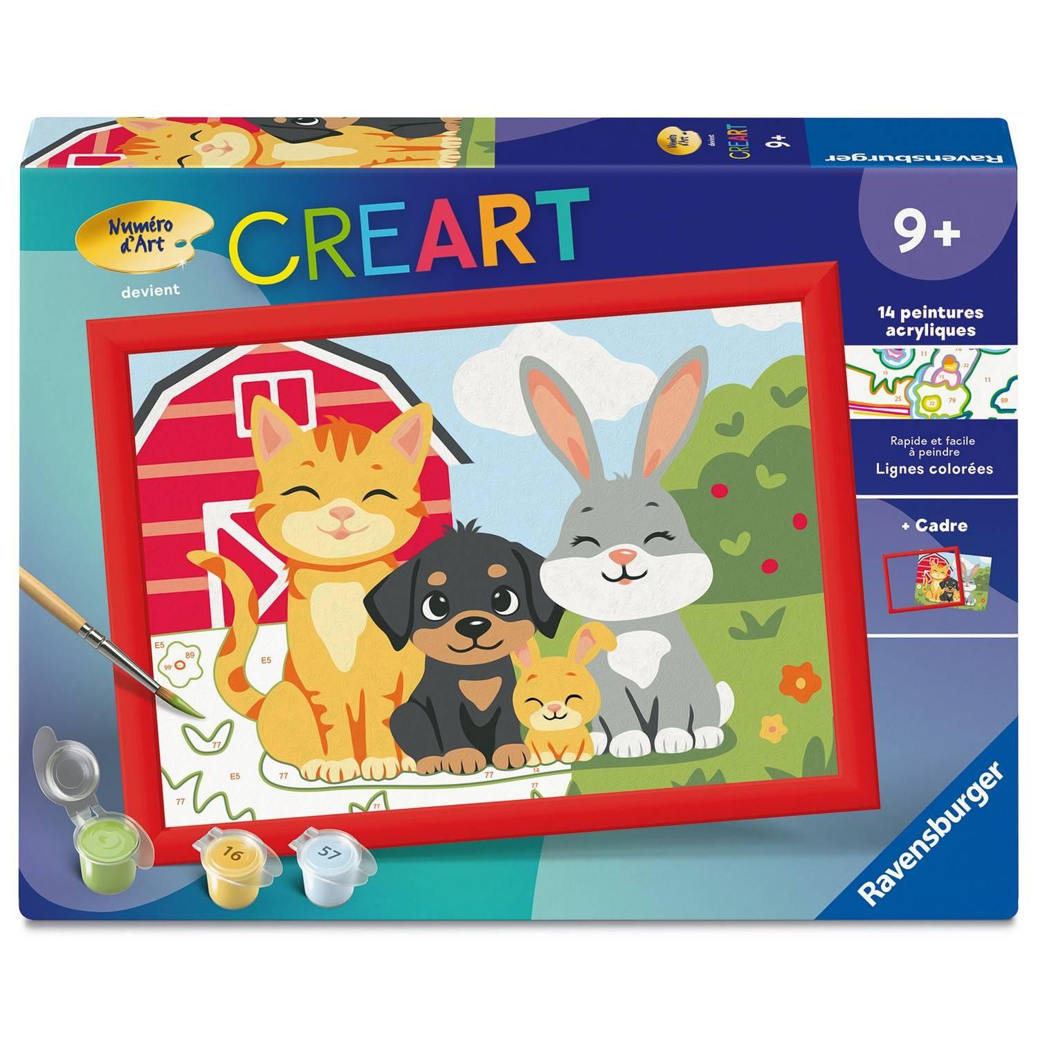 Creart Kids peinture au numéros : Parade animale Ravensburger Jeux France
