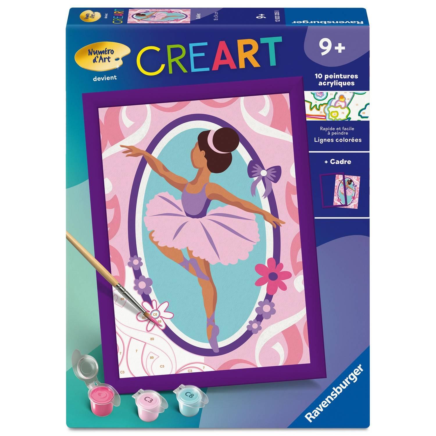 Creart Kids peinture au numéros : Ballet - Ravensburger - Jeux France