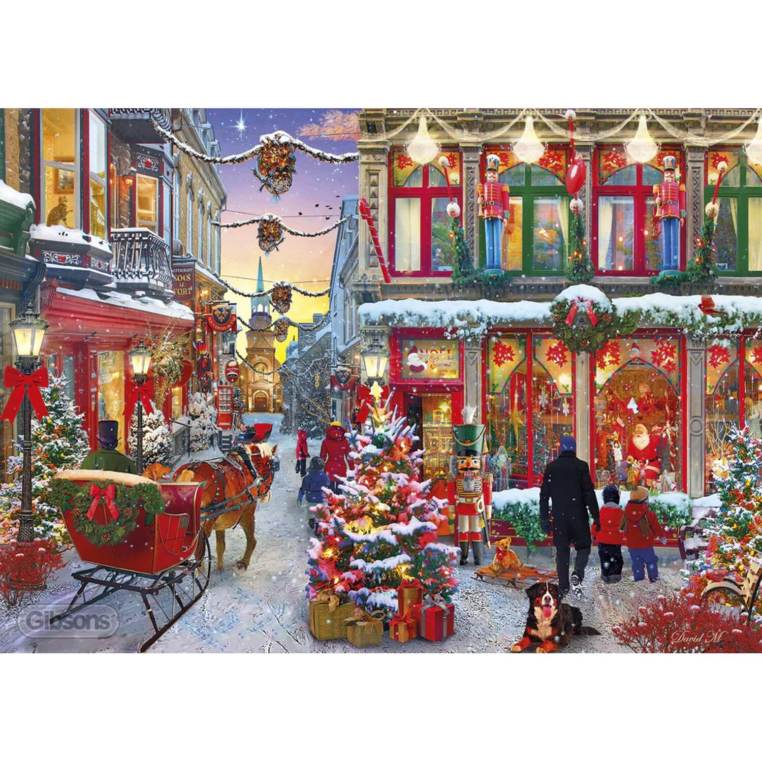 Puzzle Village de Noël, 500 pieces