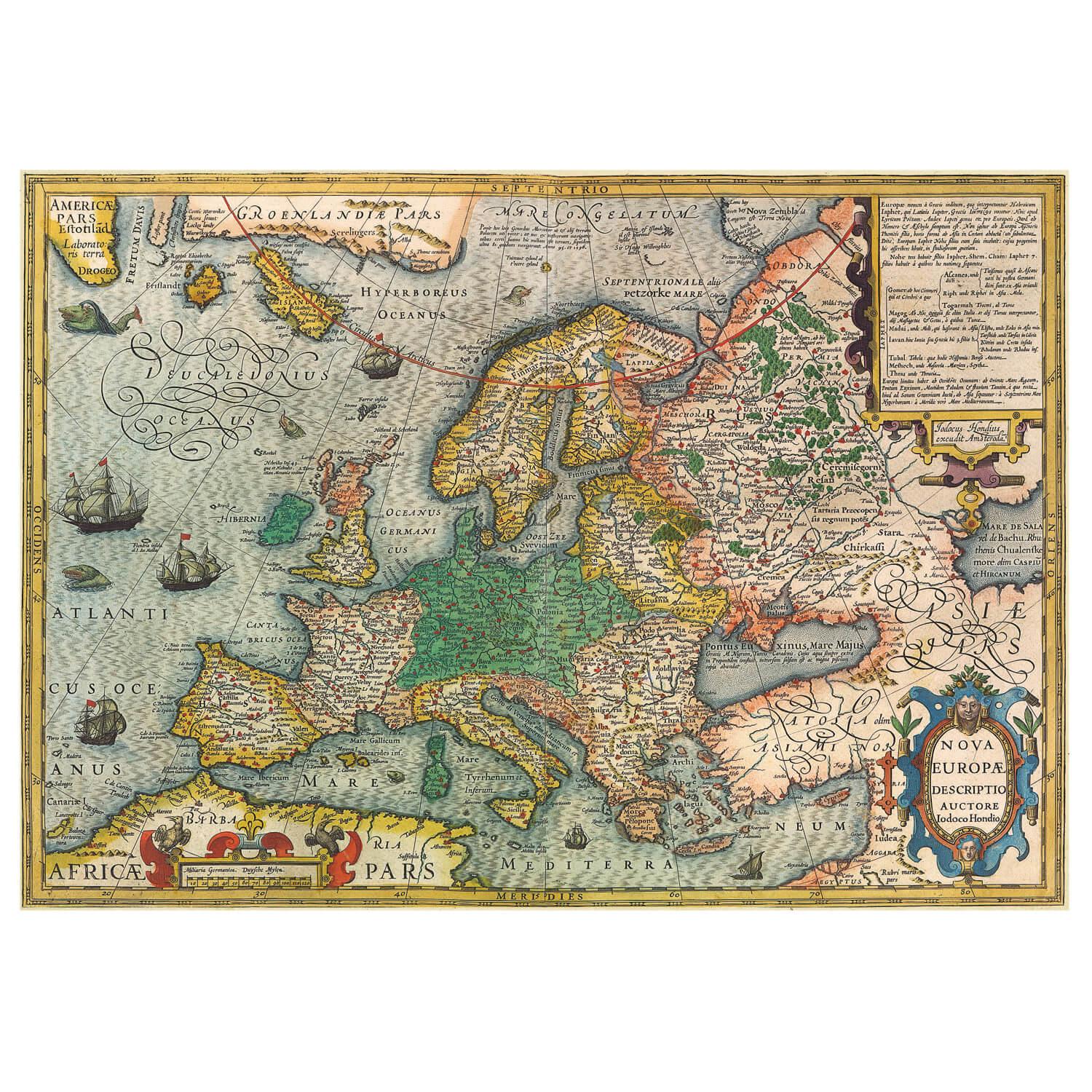 Puzzle 1000 pièces : Carte d'Europe