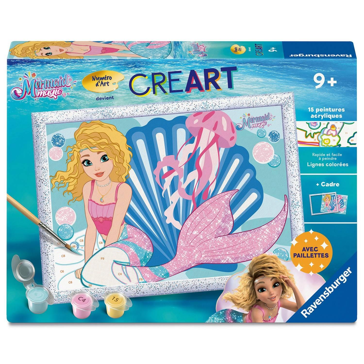 Creart Kids peinture au numéros : Sirènes suprêmes Ravensburger Jeux France