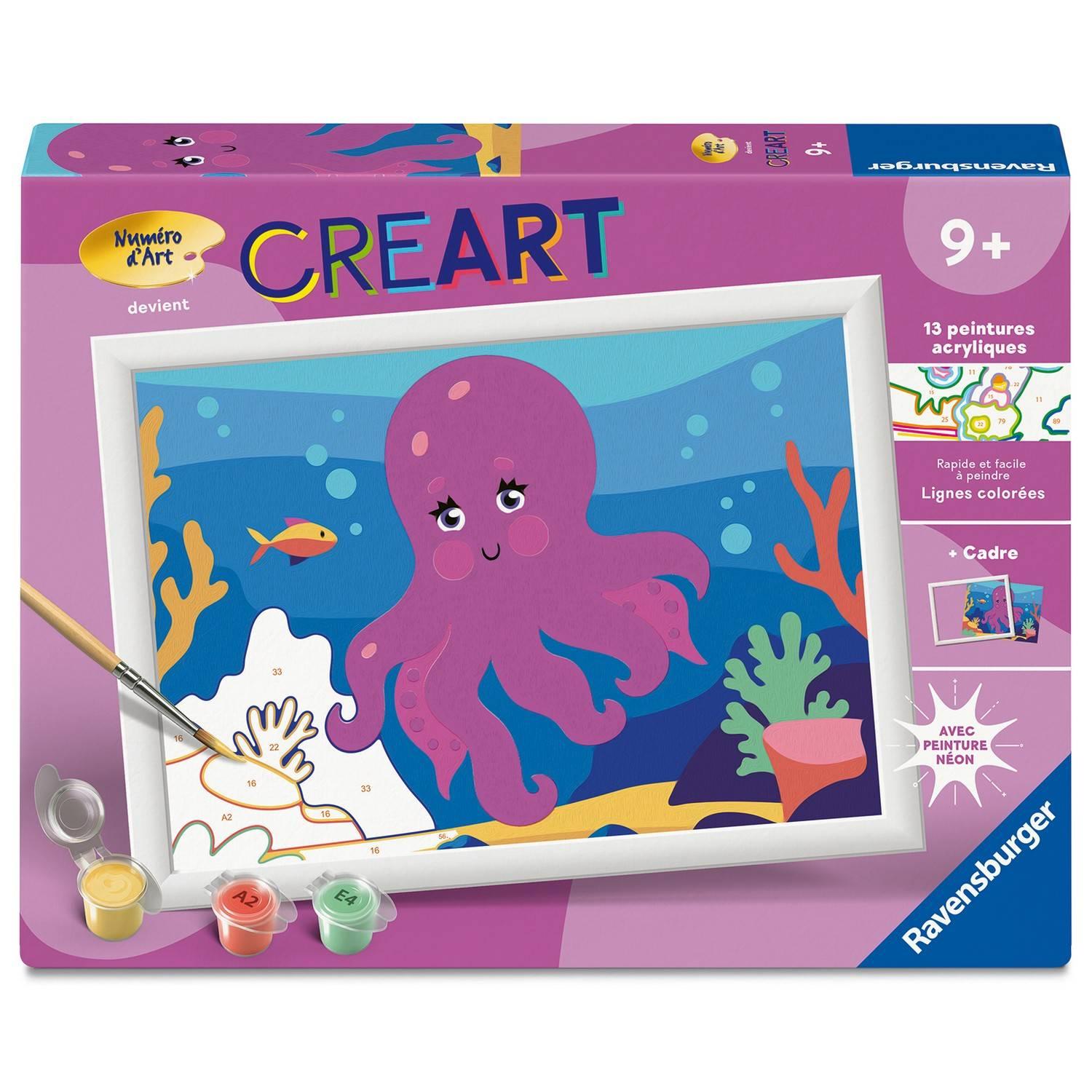 Creart Kids peinture au numéros : Octopus Ravensburger Jeux France - vue 5