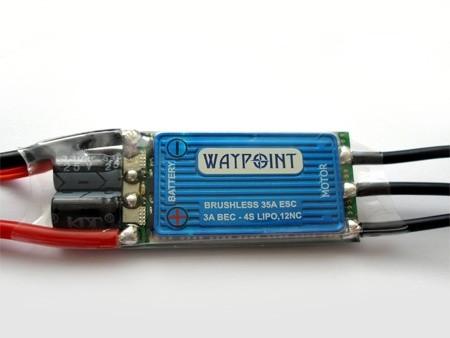 Waypoint Speed Controller 35A, 4S With 3A BEC - W-EBLESC-35
