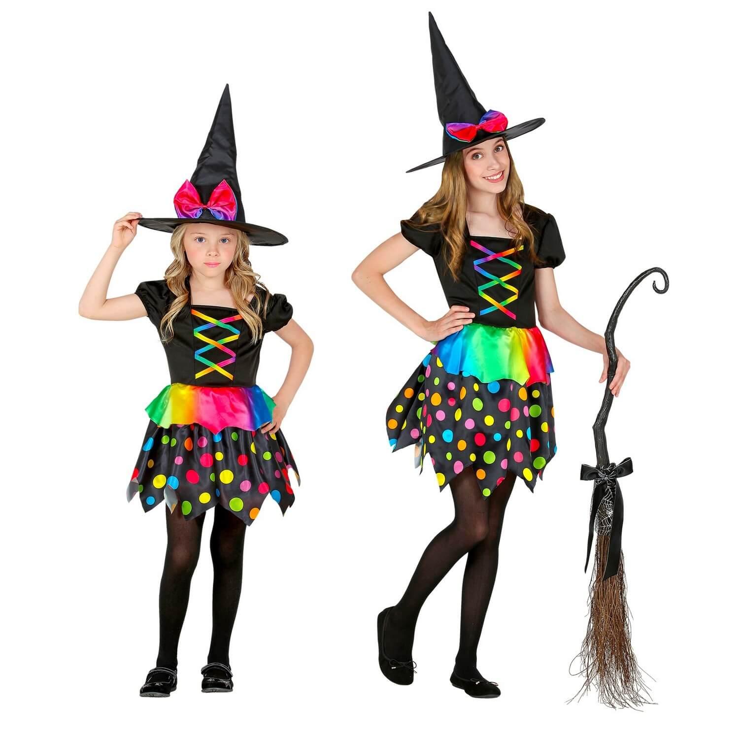 Déguisement sorcière coloré - Fille