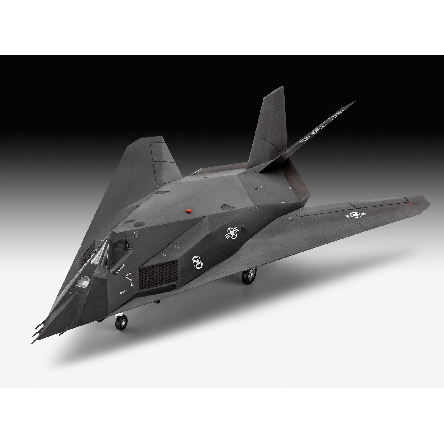 63899 Noir Revell Model Set-F-117 A Nighthawk Stealth Fighter Maquette davion 