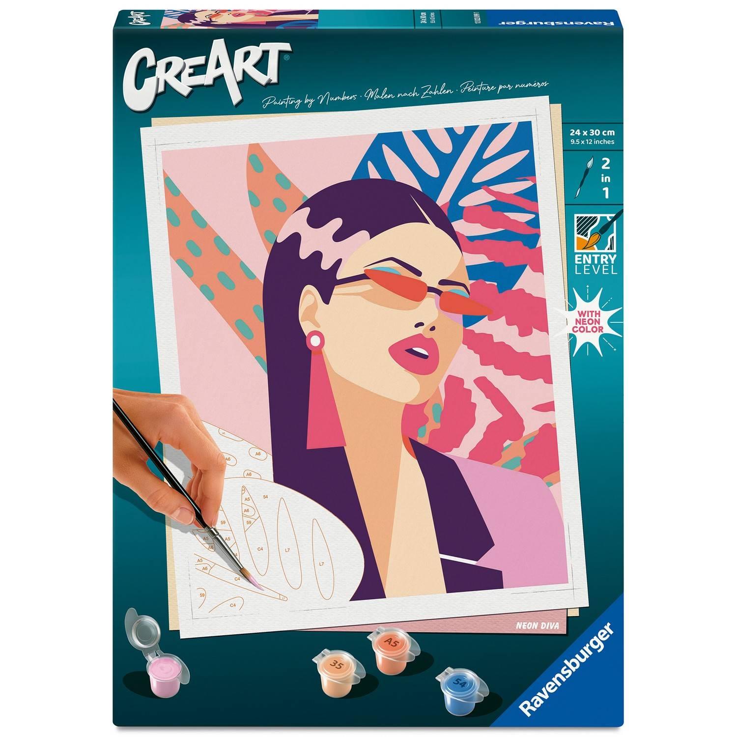 CreArt 24x30 cm Neon Diva - vue 2
