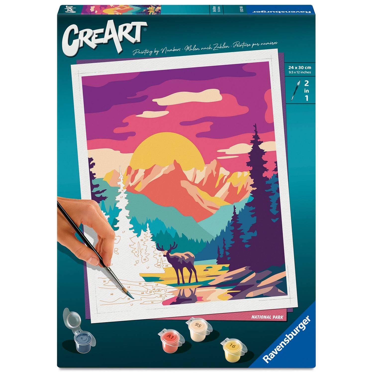 Creart peinture au numéros : National Park Ravensburger Jeux France