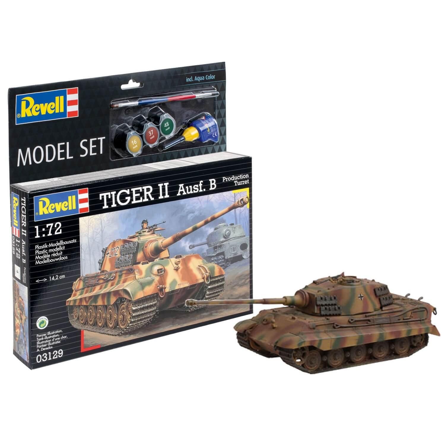 Maquette voiture : Model Set : Char militaire Tigre II \\Königstiger\\\