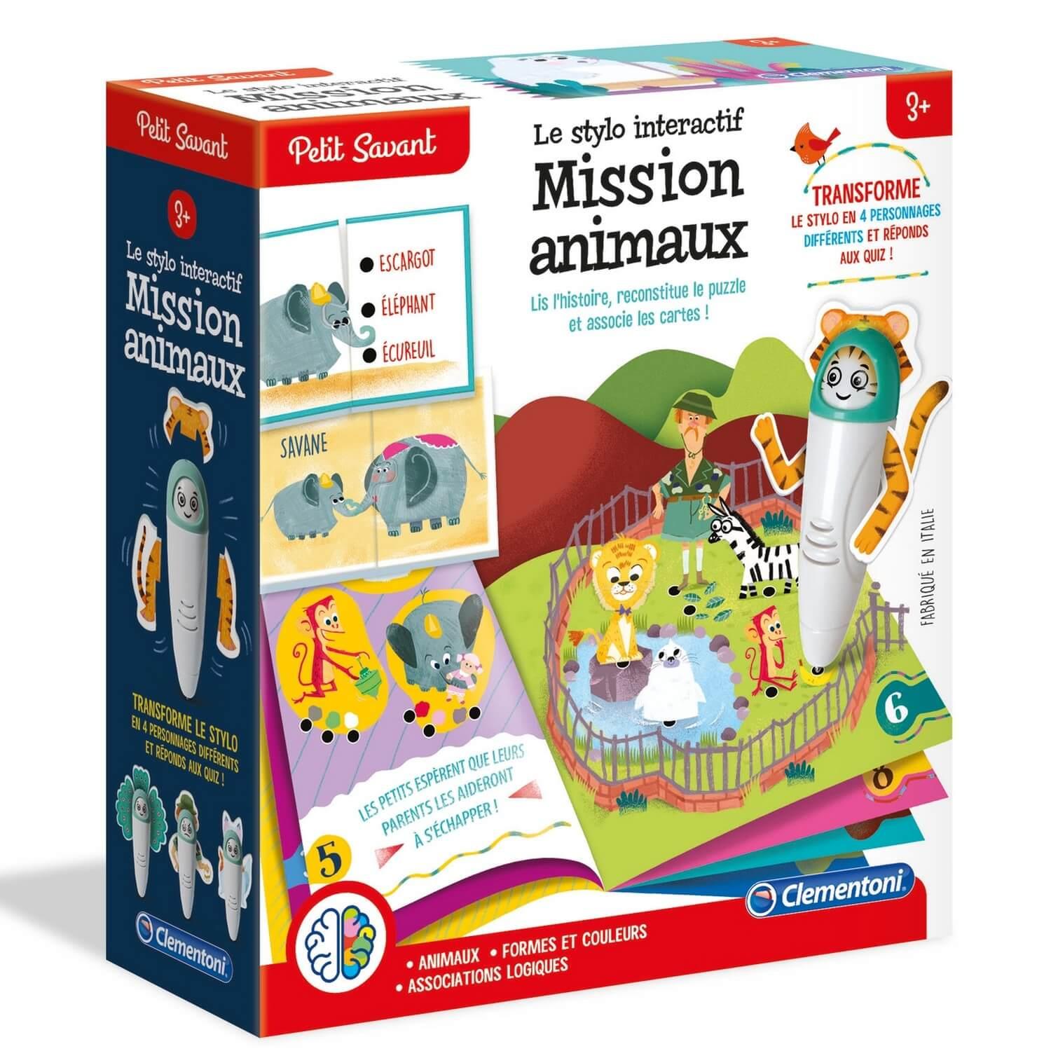 Mon stylo interactif : Mission animaux - Jeux et jouets Clementoni