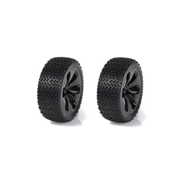 Tyre set pre-mounted Matrix RC M3 Soft, fits Rear Medial Pro