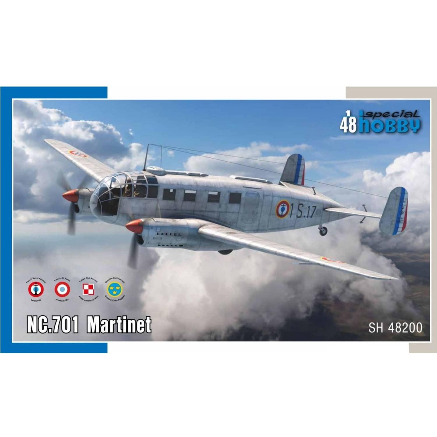 Maquette avion militaire : SNCAC NC 701 Martinet