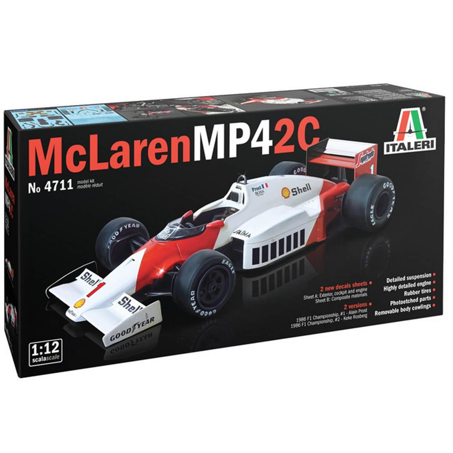 Maqueta de Fórmula 1 : McLaren MP4/2C Prost-Rosberg - Italeri - Calle De  Las Maquetas