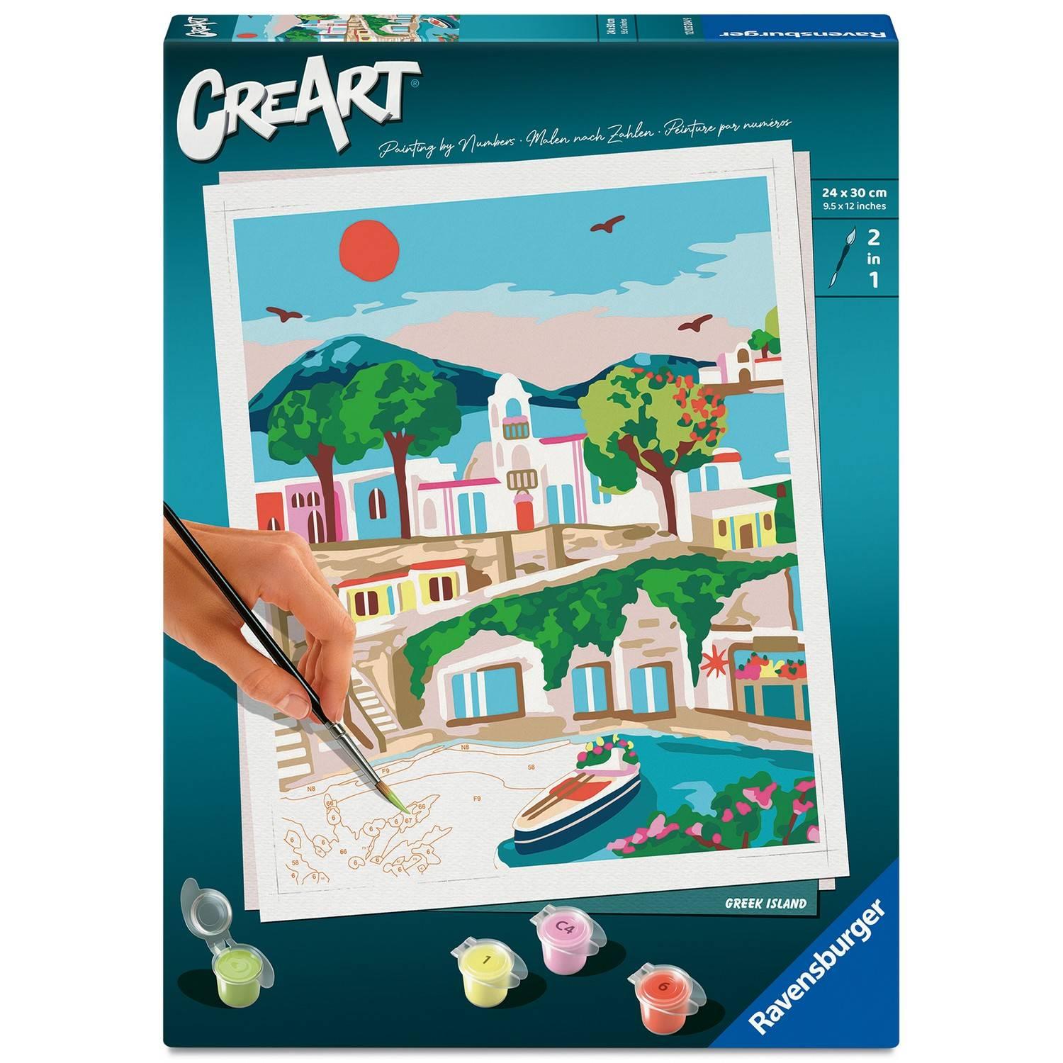 Creart peinture au numéros : Ile Grecque Ravensburger Jeux France