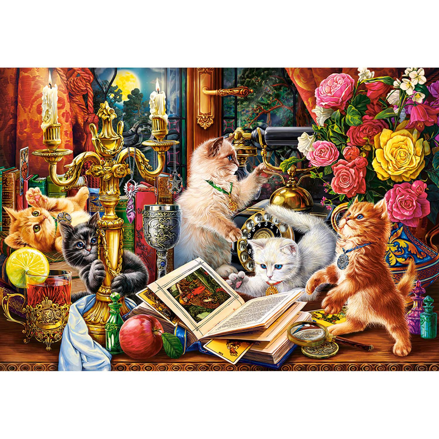 puzzle 1000 piã¨ces : chatons sorciers