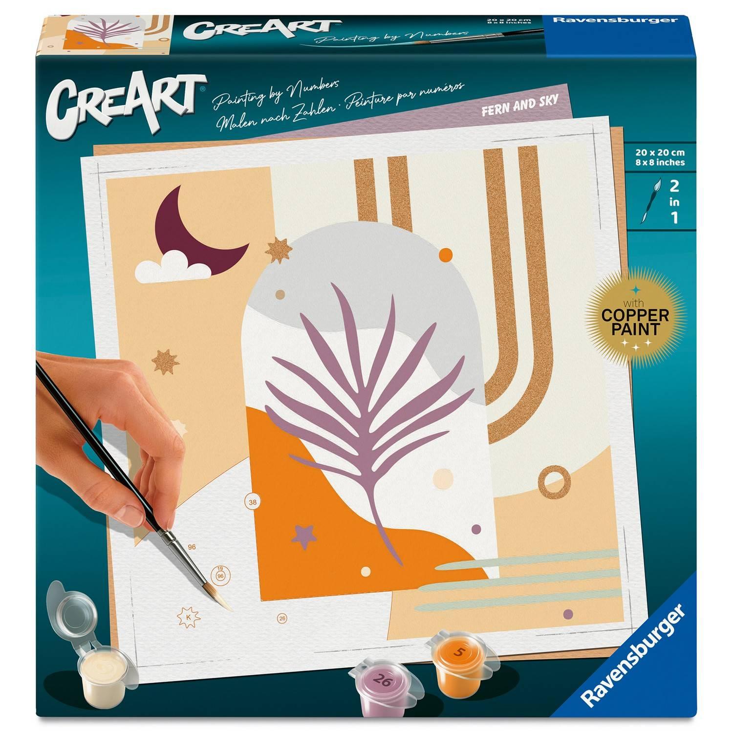 Ravensburger – CreArt 20x20 cm – Adulte – Peinture par numéros – Sky – Loisir créatif – 12023145 - vue 2