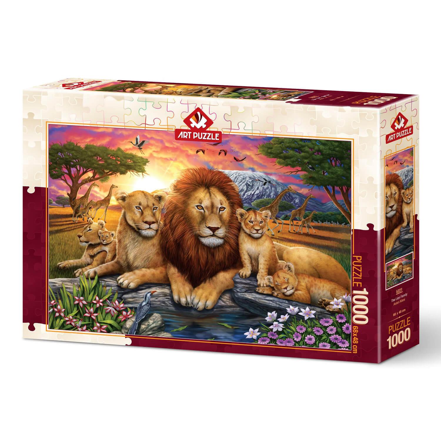 AFuruide Puzzle Puzzle 1000 pièces Adultes Le Roi Lion Puzzle en Bois de  1000 pièces Jouets éducatifs de Divertissement pour Adultes et Enfants en