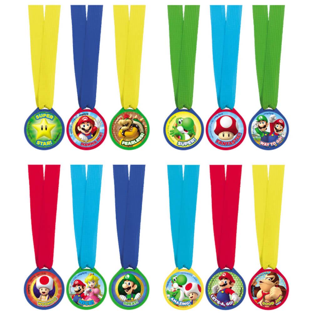 Set de 12 Médailles - Super Mario Bros?