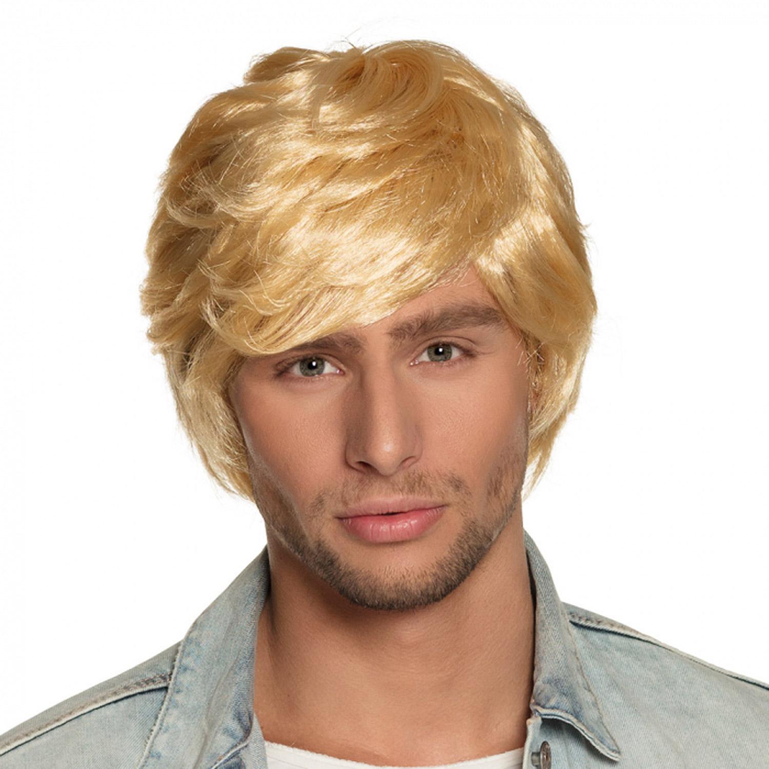 Perruque Mode Années 80 - Homme - Blonde - Perruque - Rue de la Fête