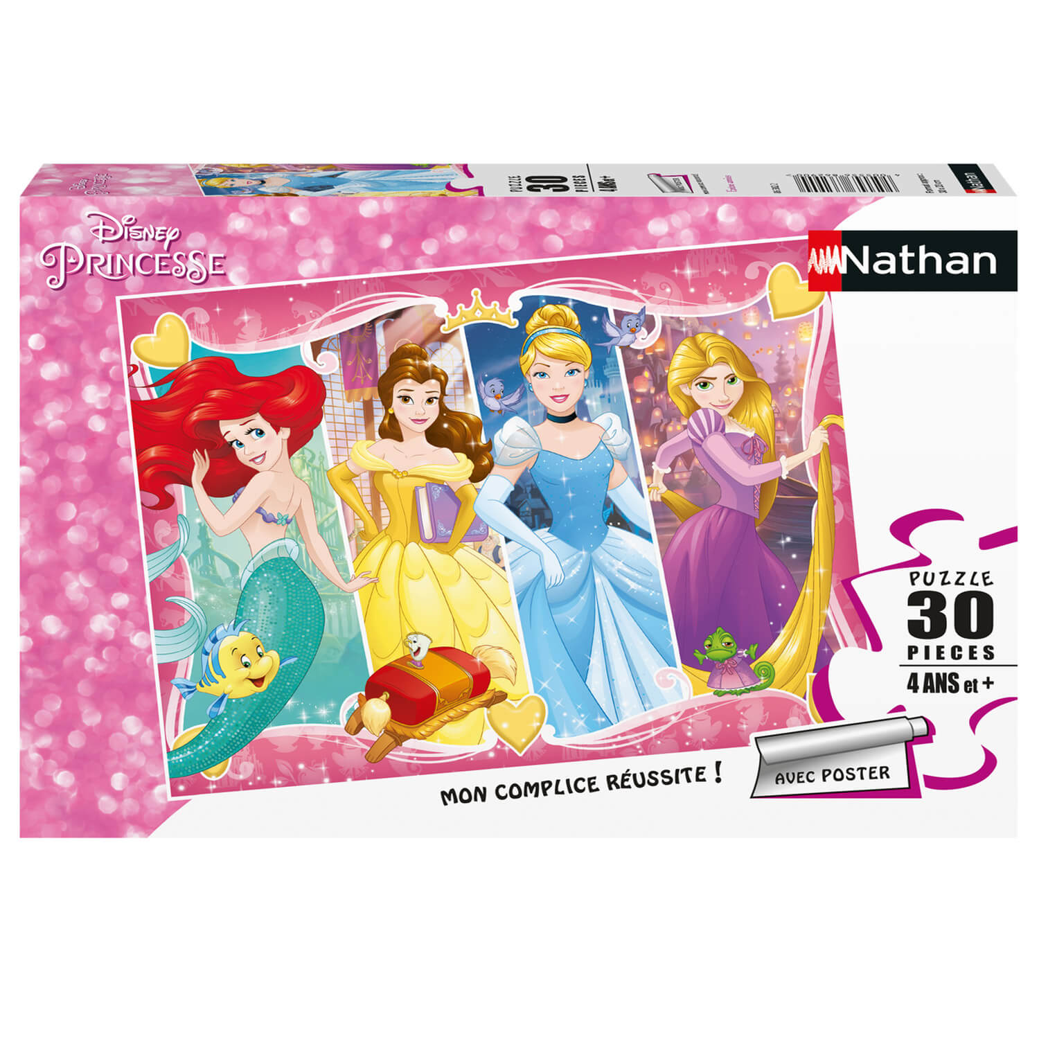 Puzzle 30 pièces : La princesse et ses amis - Nathan - Rue des Puzzles