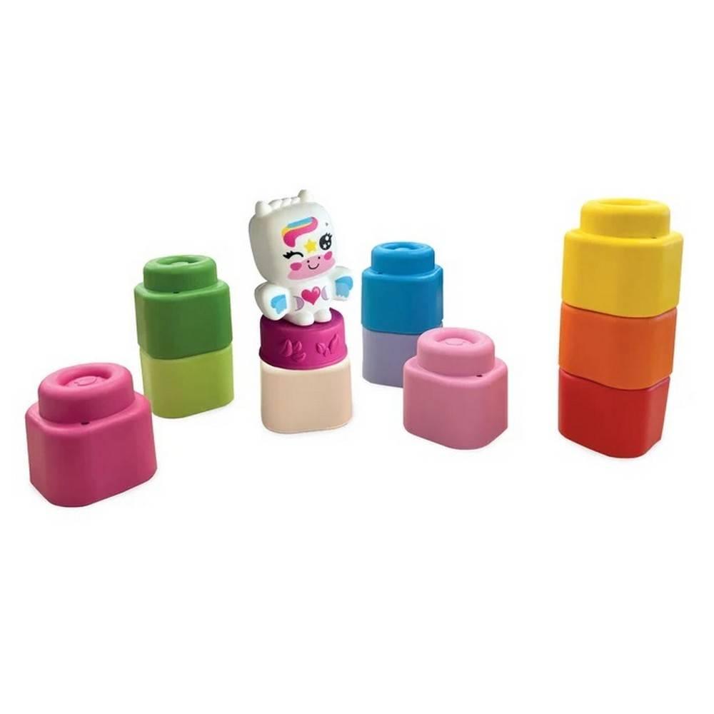 Boîte Arc en ciel 10 cubes Clemmy et Licorne Clementoni Jeux