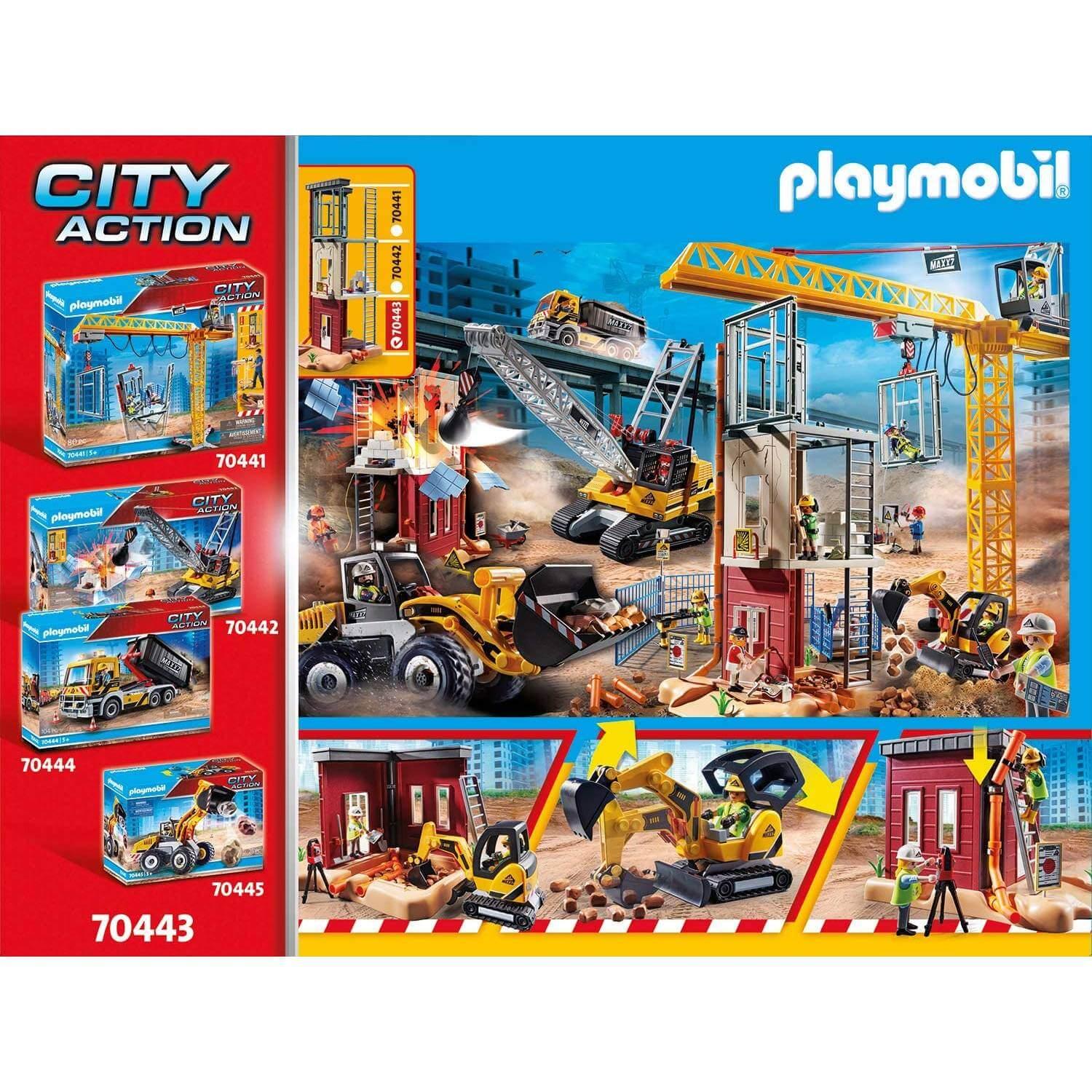 Playmobil 70443 : City Action - Mini-pelleteuse et chantier