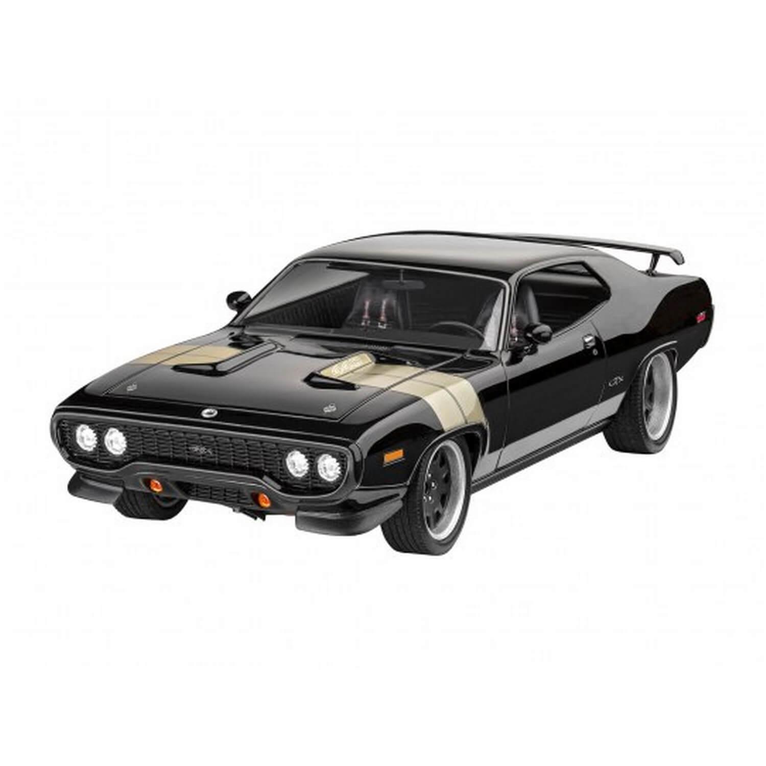 Maquette voiture : Model Set : Fast & Furious Dominics 1971 Plymouth GTX -  Revell - Rue des Maquettes