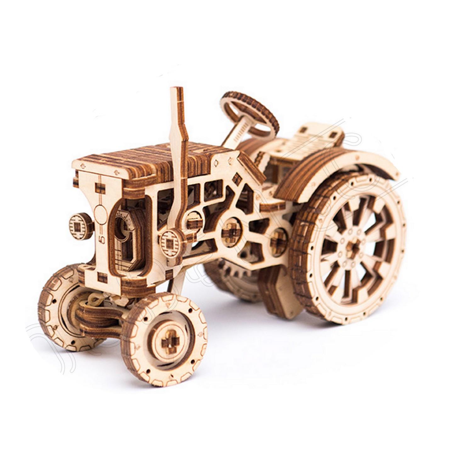 Puzzle 3D Tracteur Maquettes En Bois 3D Pour Adultes à Construire