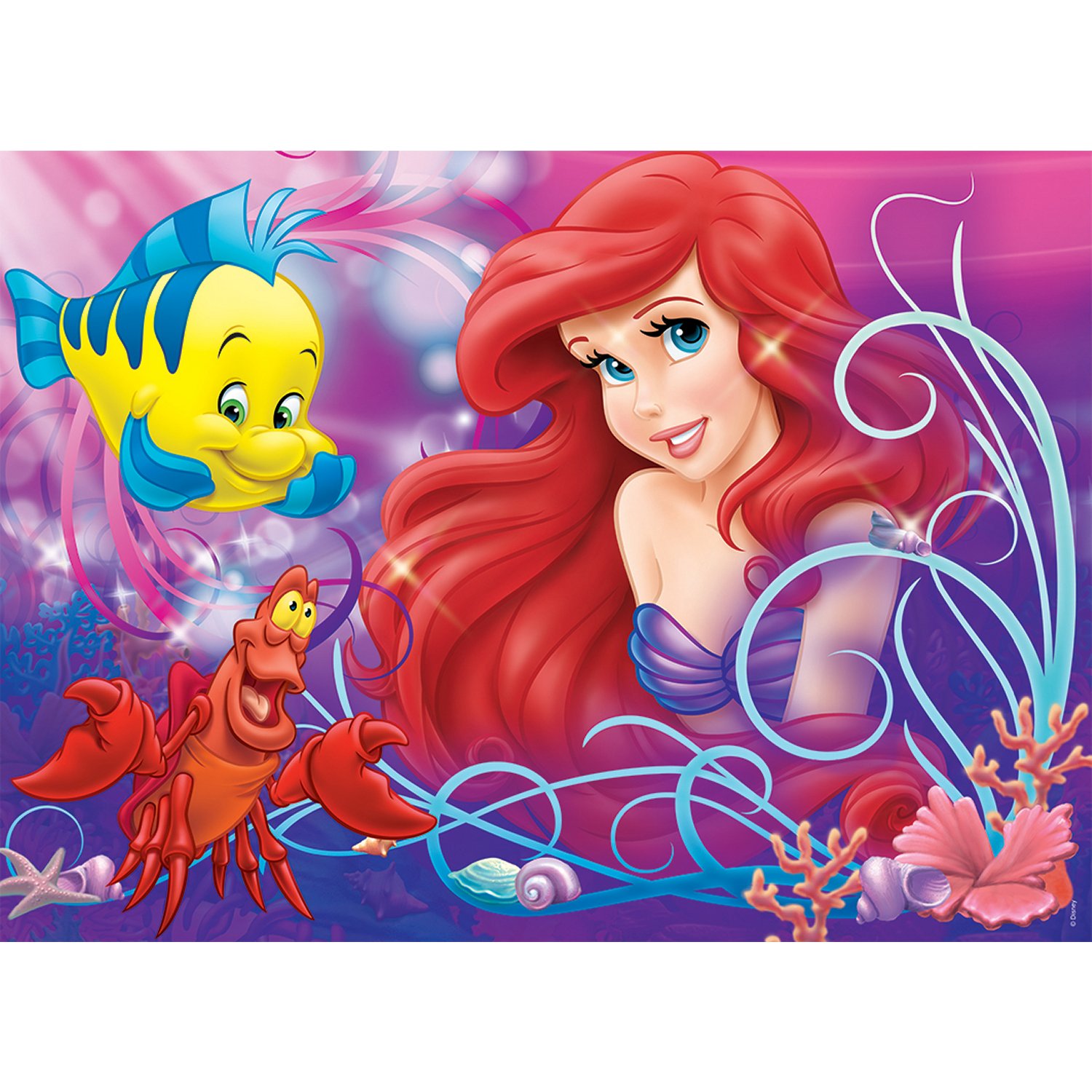 Puzzle 60 pièces Ariel : Jolie petite sirène