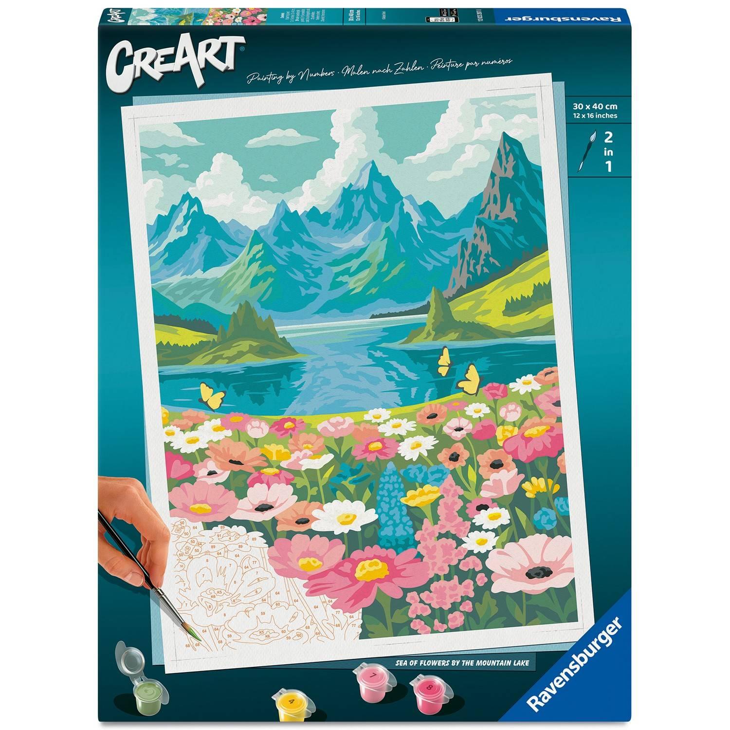 Creart peinture au numéros : Paysage fleuri Ravensburger Jeux France - vue 6