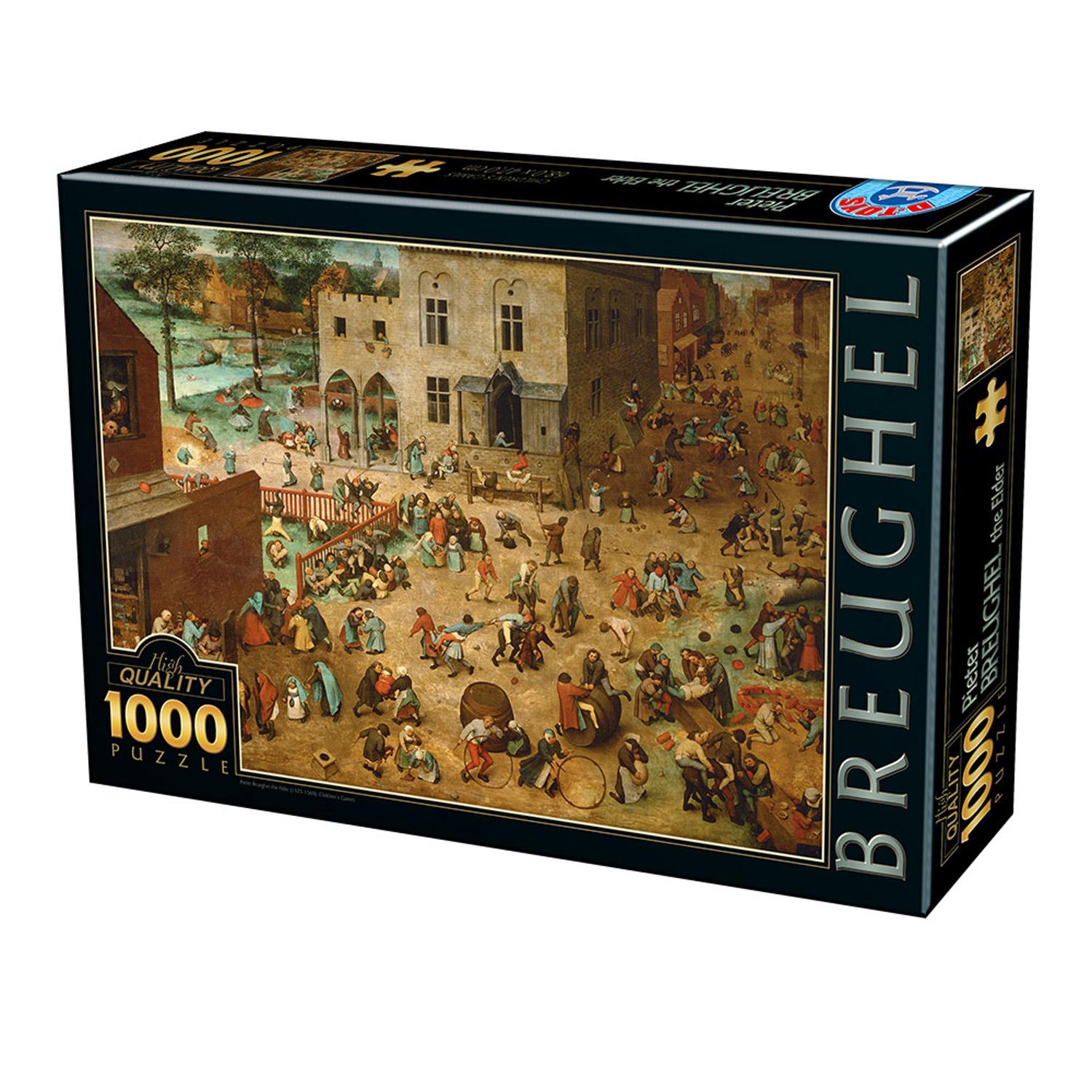 Puzzle 1000 pièces : Jeux d'enfants, Pieter Brueghel - DToys - Rue des  Puzzles