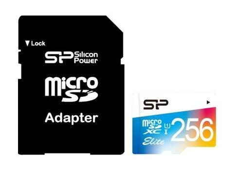 Silicon Power MicroSDXC 256GB UHS-1 Elite/cl. 10 w/Adapt SP256GBSTXBU1V20SP