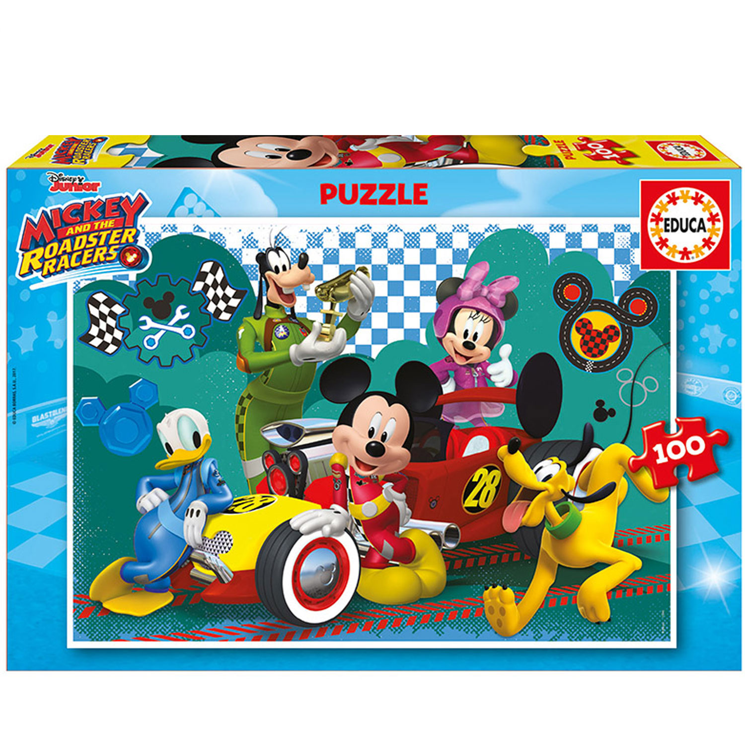 Puzzle 100 pièces : Mickey et ses amis Top Départ - Jeux et jouets ...