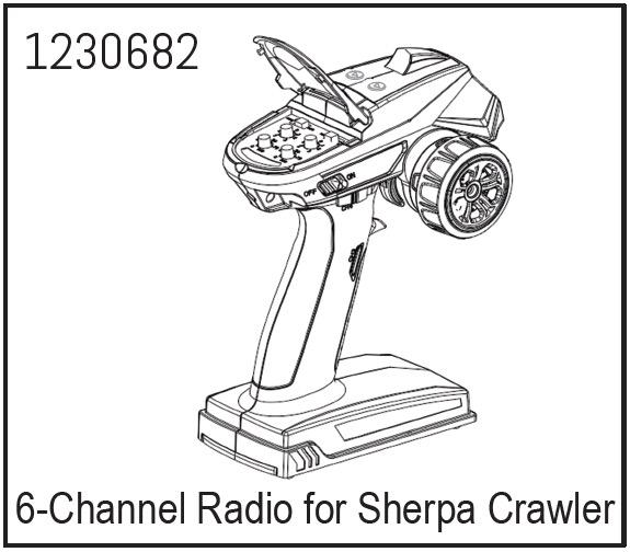 Abisma 6-Channel Radio for Sherpa Crawler