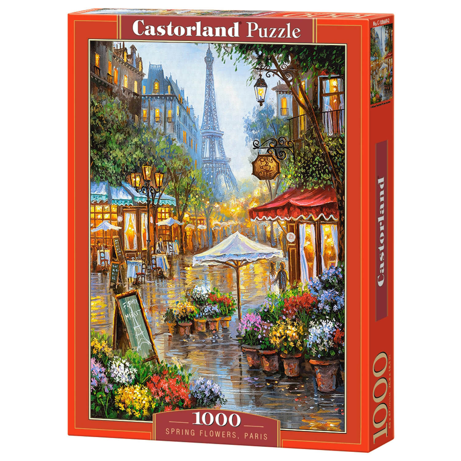 Puzzle 1000 pièces : montagnes de noël Castorland