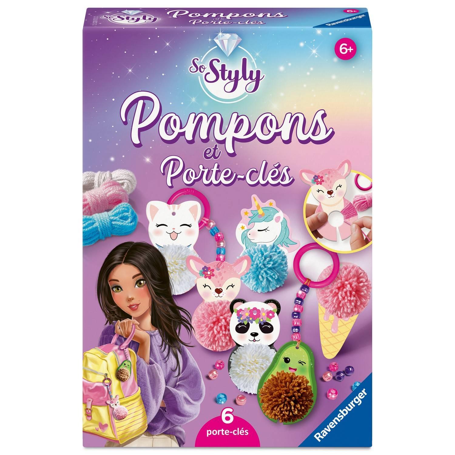 So Styly Pompons & Porte clés Kawai Ravensburger Jeux France