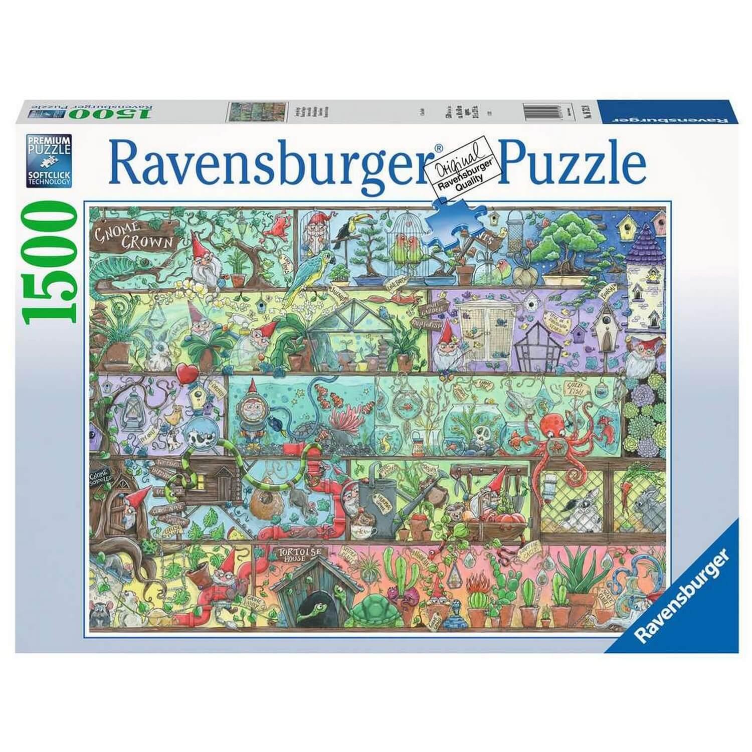 Puzzle 1500 pièces : Nains sur l'étagère - Ravensburger - Rue des
