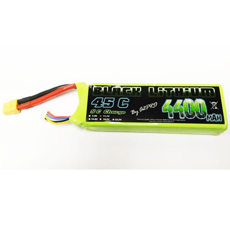 Batterie Accu LiPo Black Lithium 4400mAh 45C 3S