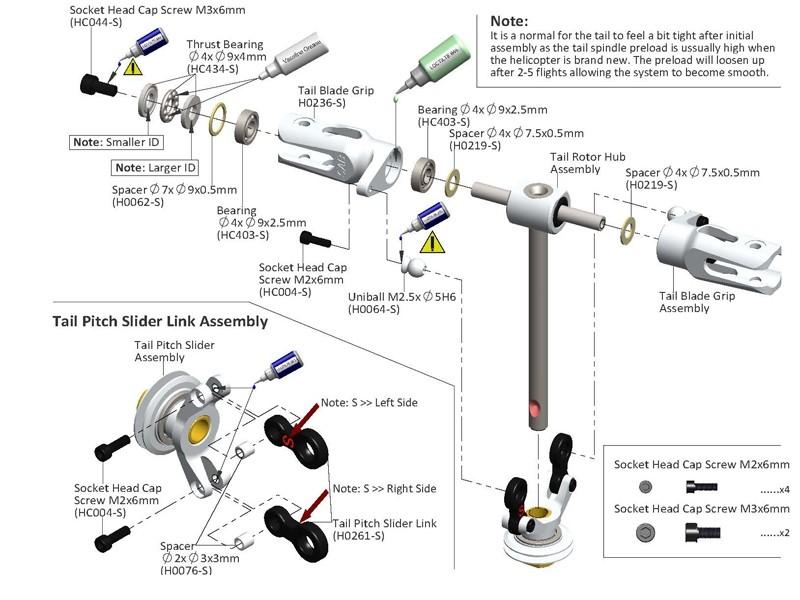 Arbre de rotor anticouple Goblin 500 - SAB HD